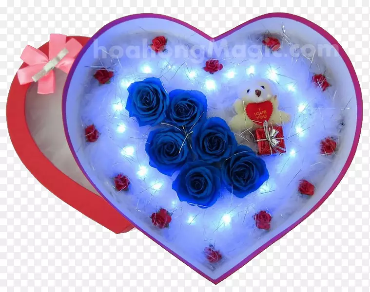 蓝色玫瑰花礼物越南妇女节-Hohồng