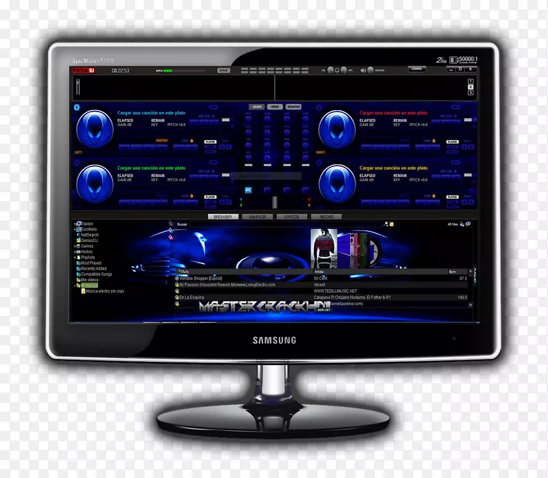 虚拟dj计算机监控光盘骑师皮肤dj混频器-虚拟dj