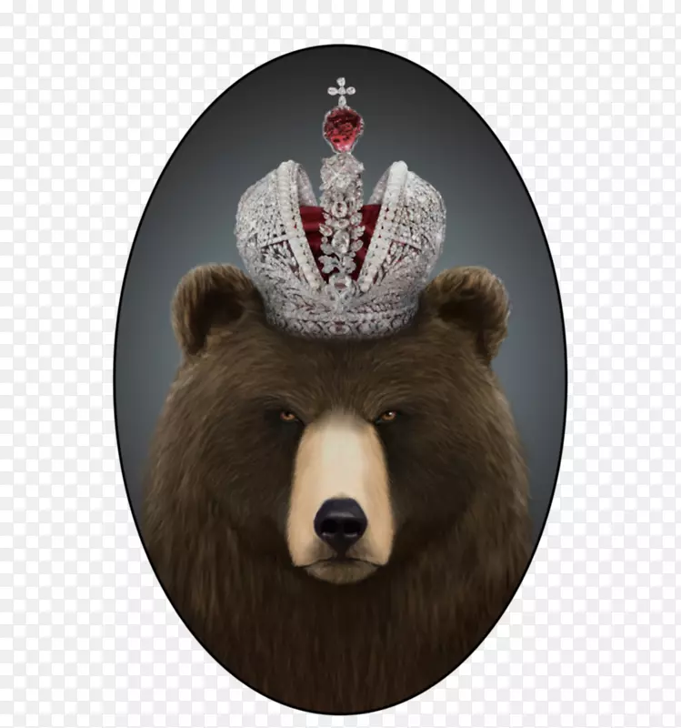 阿拉斯加半岛棕熊圣诞装饰屋罗曼诺夫鼻子熊
