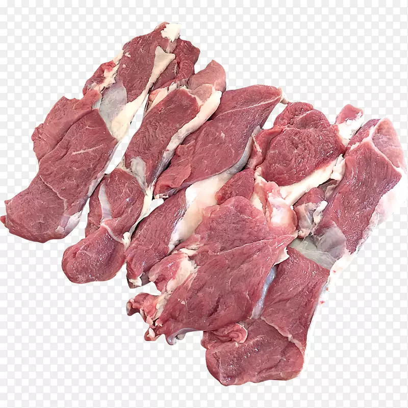 牛腰牛排是şyol和市场上的野味肉火腿cecina-ham