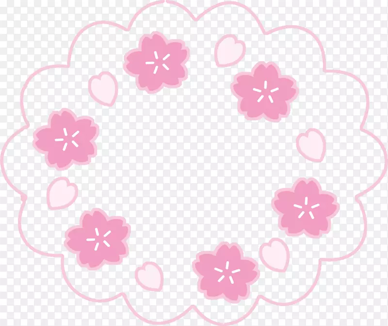 花卉设计圆点图案-圆圈