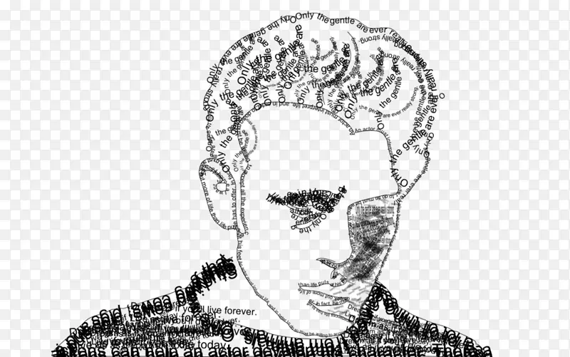 黑白视觉艺术素描设计
