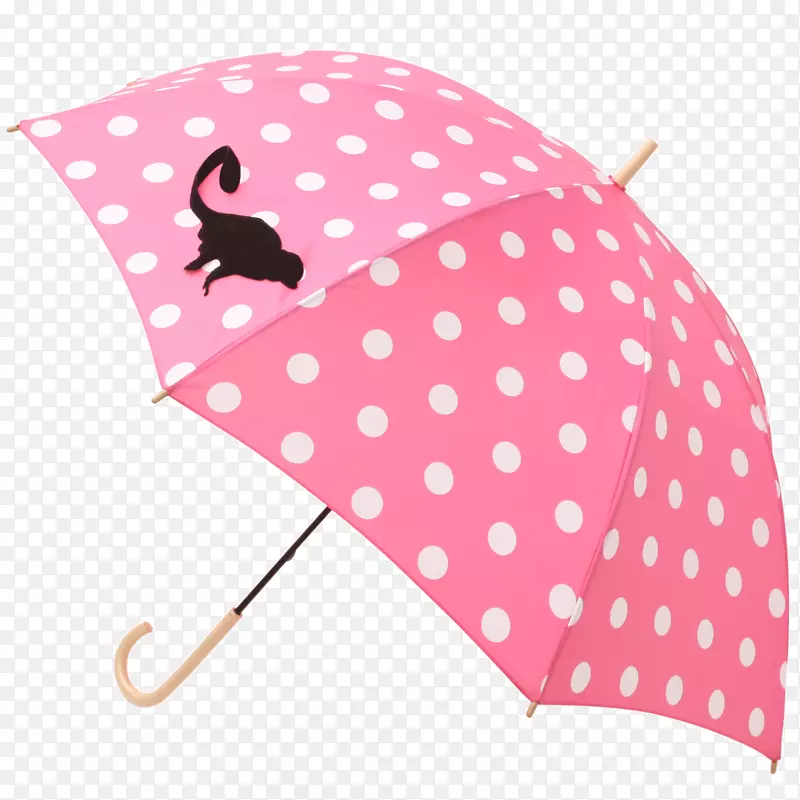 雨伞尼龙时尚灯饰圆点粉红色