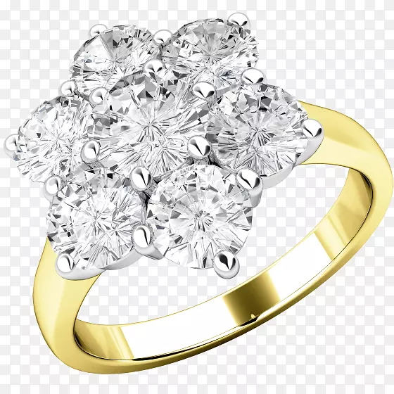 结婚戒指订婚戒指银钻石结婚戒指