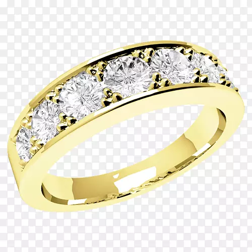 纯钻石结婚戒指永恒戒指珠宝戒指