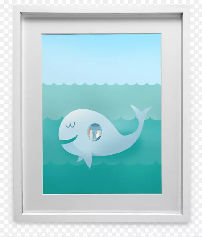 海洋图片框-鲸鱼边缘