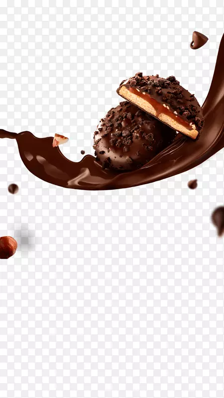 巧克力撒脯冻甜点味道-巧克力