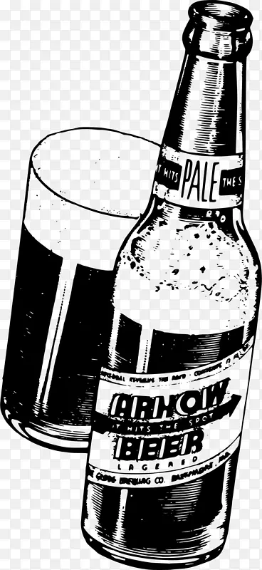 啤酒瓶利口酒剪辑艺术-啤酒