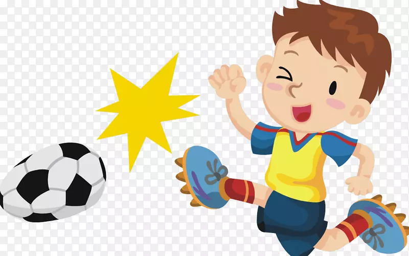 儿童运动足球靴着色书-儿童