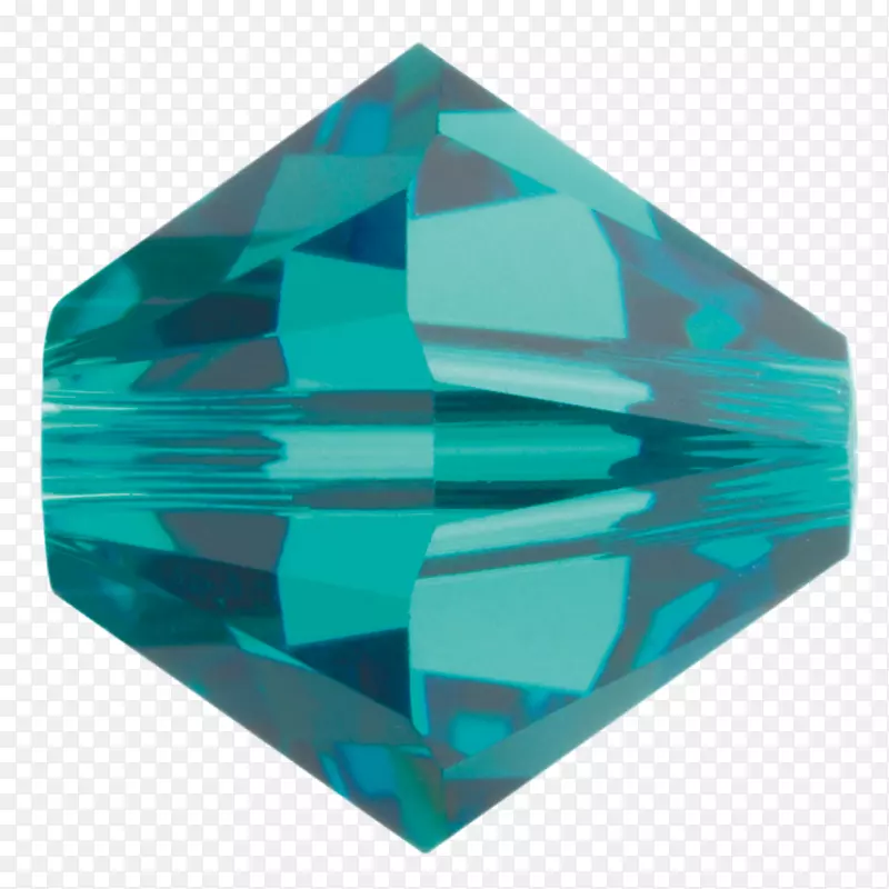 水晶蓝施华洛世奇银珠锆石玻璃珠
