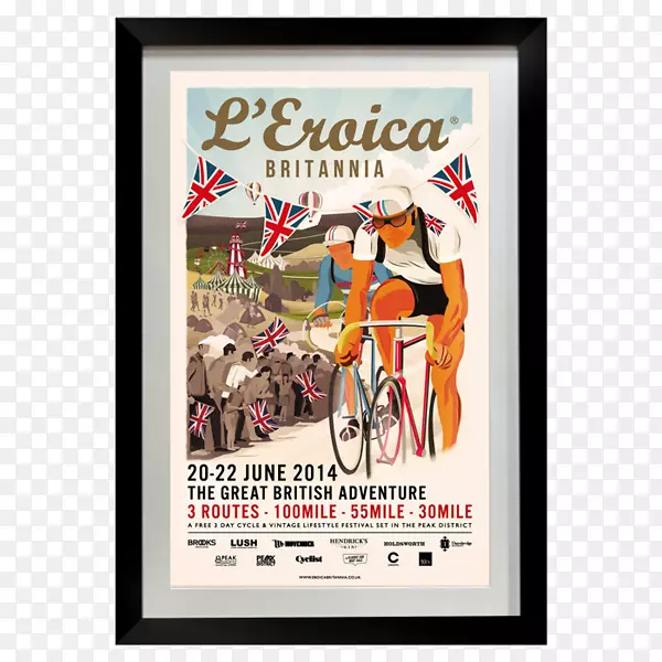 海报Eroica Britannia节日自行车信息