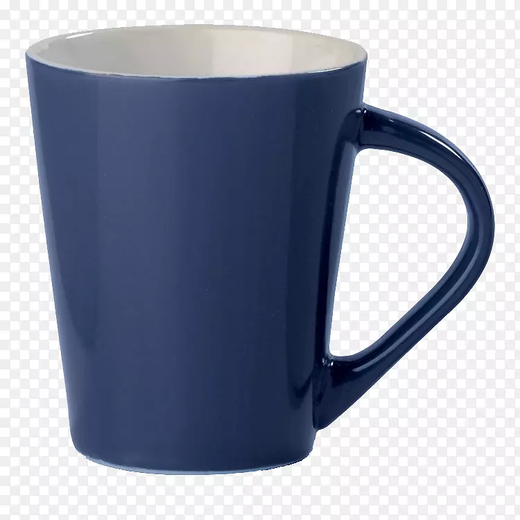 咖啡杯餐具蓝杯