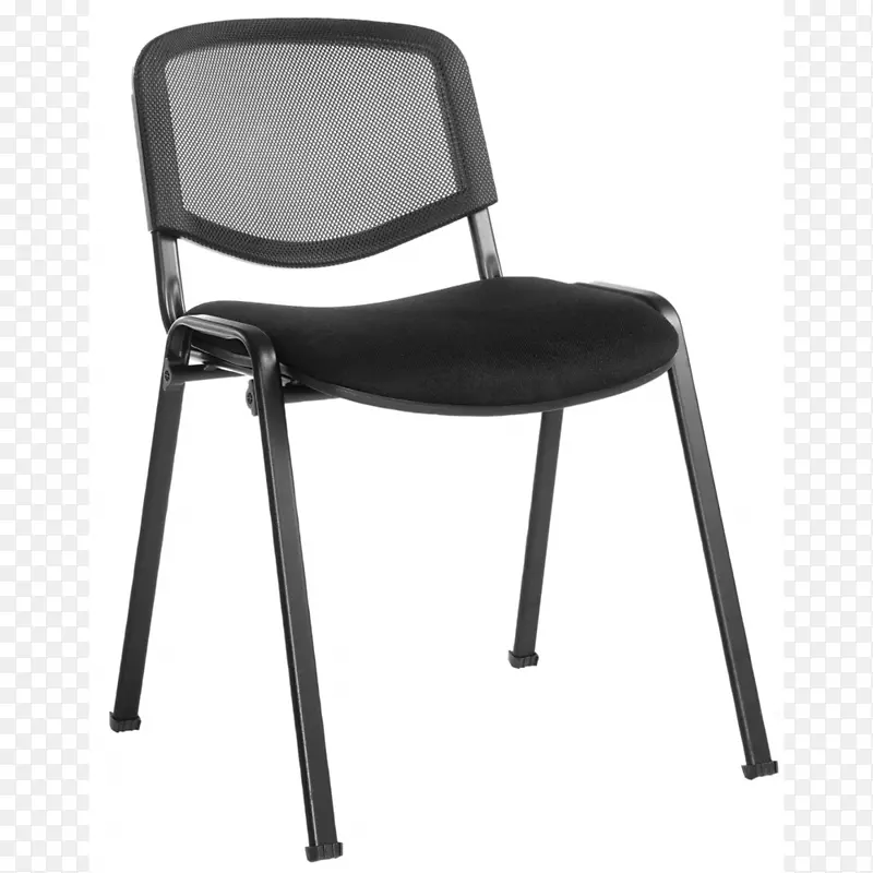 聚丙烯堆垛椅，桌子，家具，乌木人造皮革(D 8507)-椅子