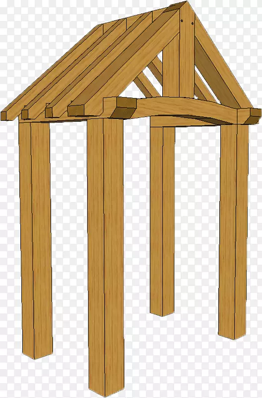 台面木结构门廊门柱木材桌