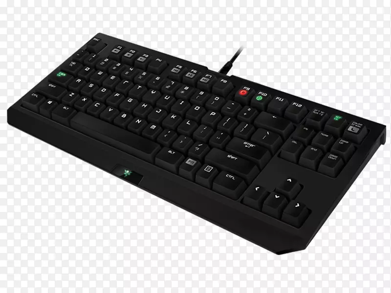 电脑键盘Razer BlackWidow锦标赛版隐形游戏键盘Razer公司。-teclado