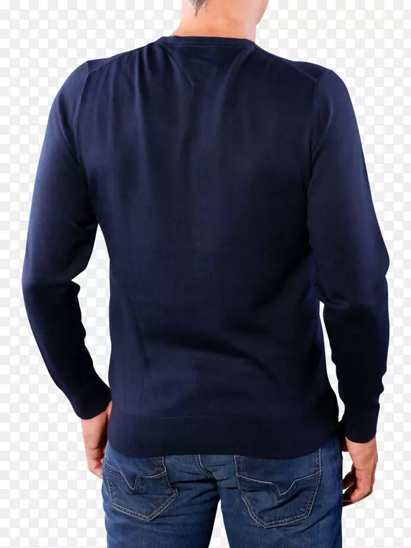 套头衫Amazon.com袖子蓝领毛衣-汤米牛仔裤