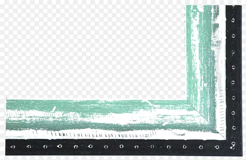 相框绿线角图案线
