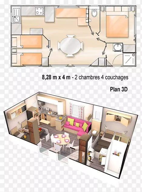 法国移动家庭露营卧室-家居设计