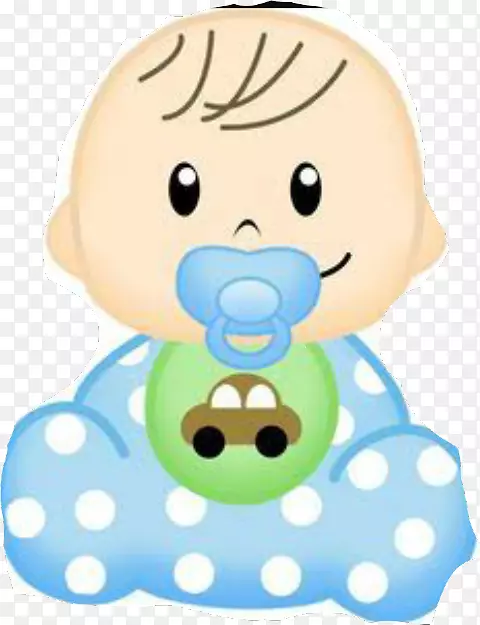 婴儿淋浴婴儿奶瓶夹艺术