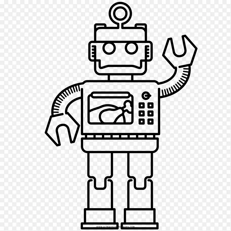 机器人着色书绘制自动机-机器人