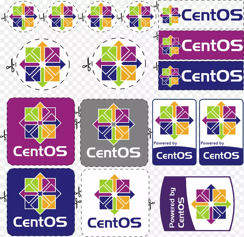 CentOS操作系统桌面壁纸显示解析度剪贴画-linux