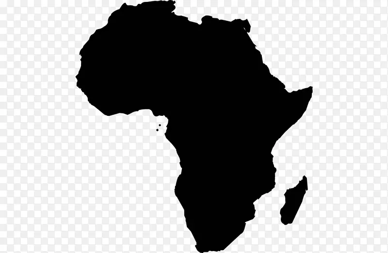 非洲剪影画-非洲