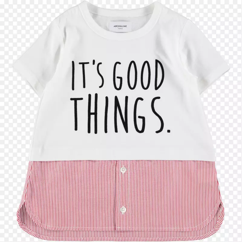 t恤纺织品婴儿及幼儿单件袖印t恤红色
