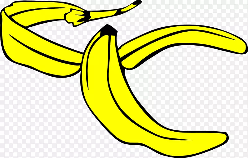 香蕉皮剪贴画-香蕉