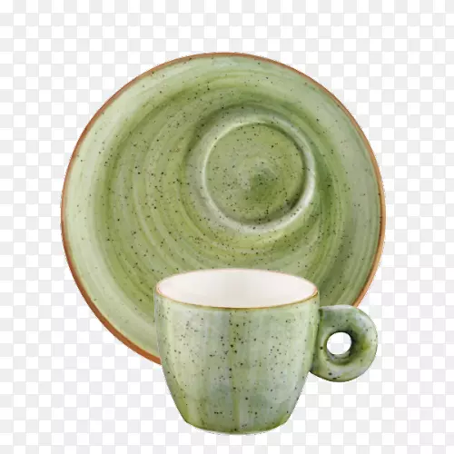 陶瓷陶碟咖啡杯