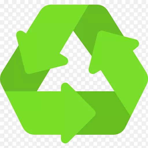 废旧塑料回收工业计算机图标-再利用图标