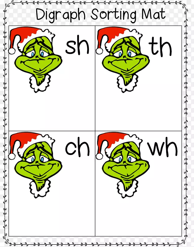 青蛙帽衫圣诞老人你是个刻薄的圣诞老人先生。格林奇剪贴画-青蛙