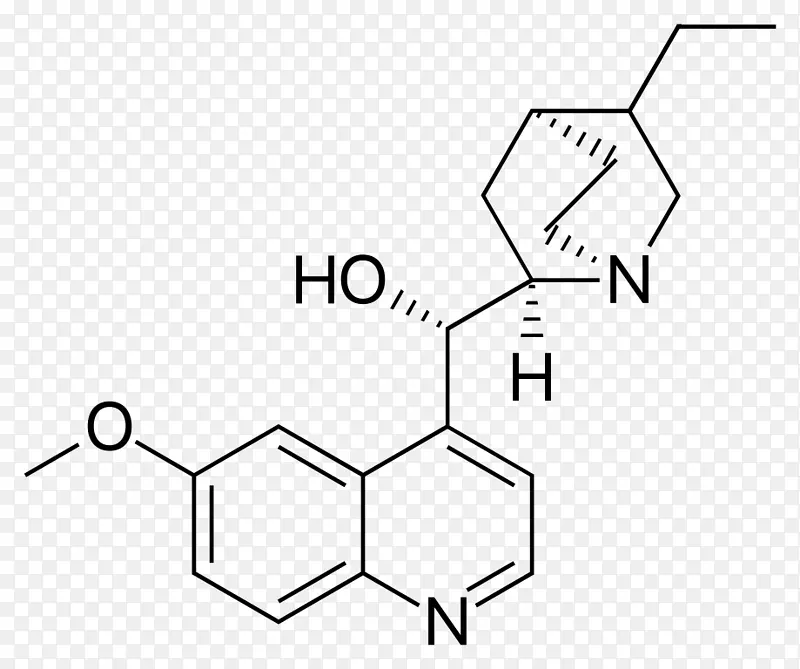 奎宁二氢醌结构分子化学二氢奎尼丁