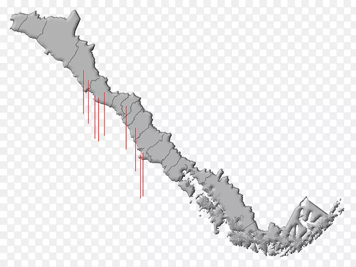 La Serena Ovalle CopiapóVallenar Concepción-Mapa智利