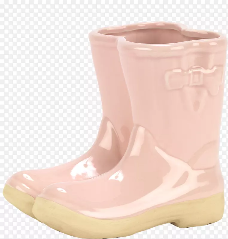 雪靴折扣和补贴-粉色花瓶