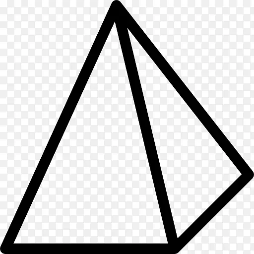 计算机图标三角形治疗.金字塔形状