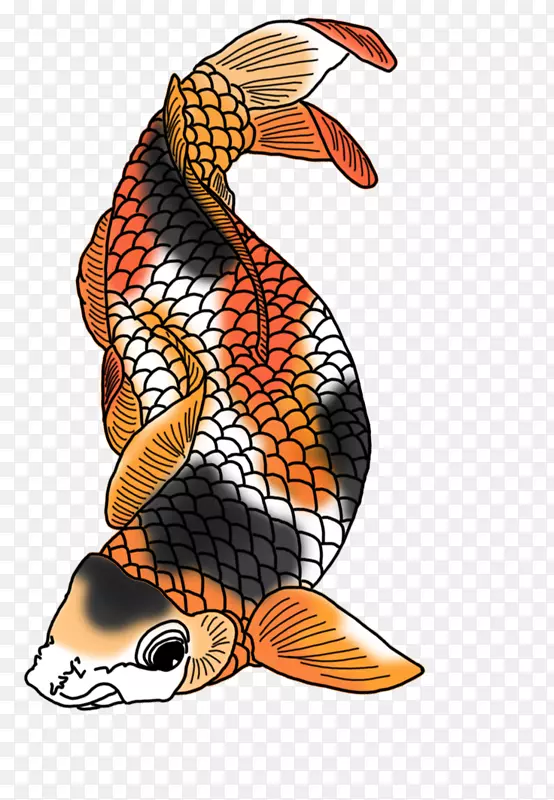 锦鲤鱼夹艺术-鱼