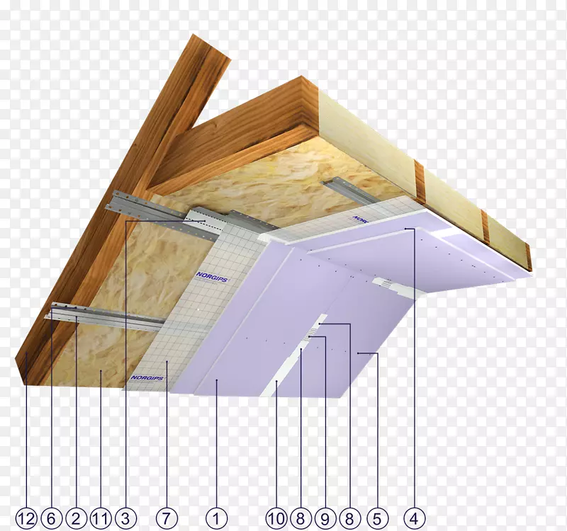 阁楼干墙天花板屋顶