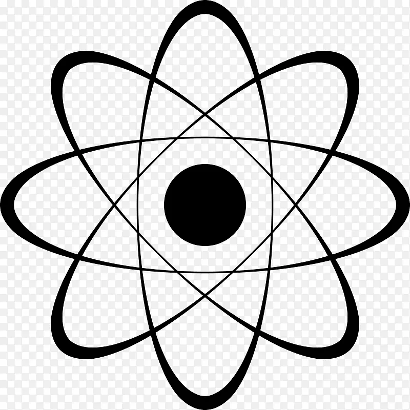 原子核玻尔模型剪贴画符号
