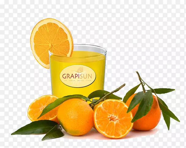 克莱门汀橙汁柠檬酸橙饮料阳光玻璃