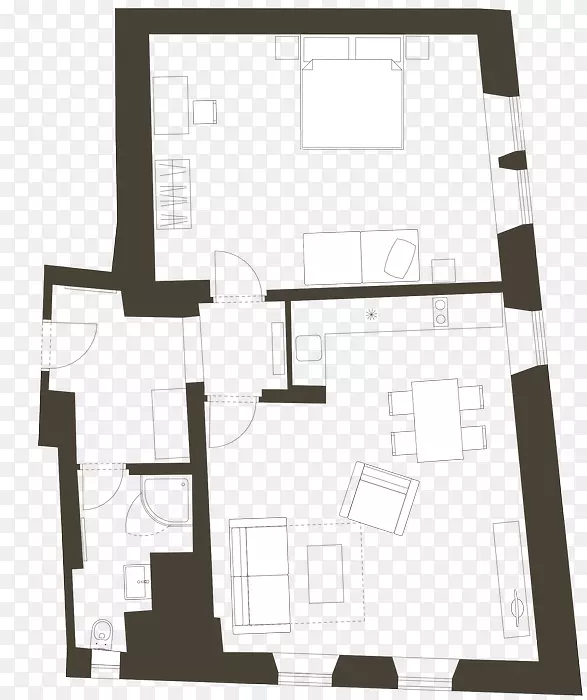 建筑平面图房屋-WC平面图