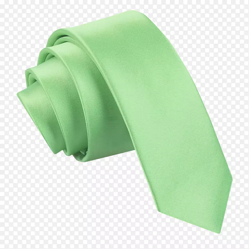 领带绿色缎子石灰丝绿色平原