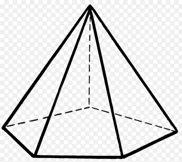 金字塔几何体面边几何图形