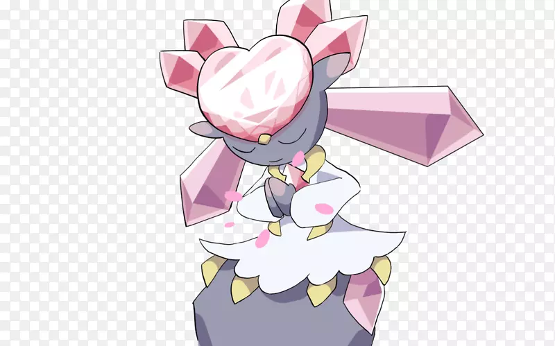 Diancie Pokémon绘图灰Ketchum-Pokemon