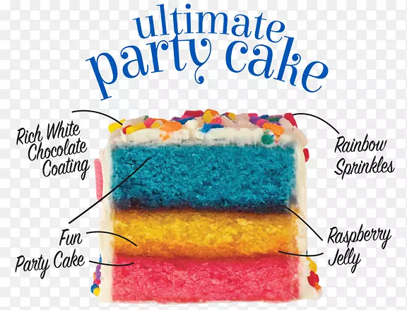 生日蛋糕彩虹曲奇蛋糕装饰-多层生日蛋糕