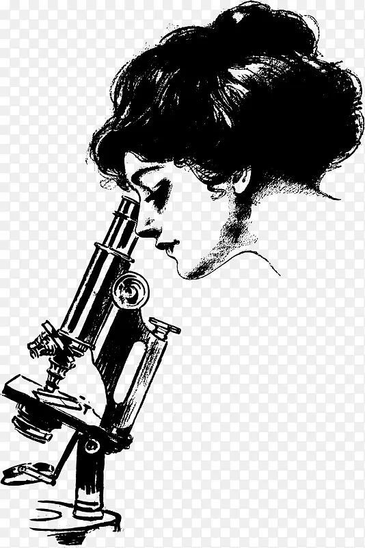 妇女剪贴术显微镜