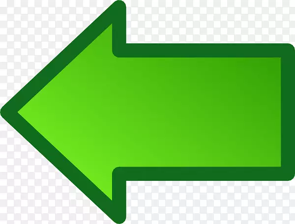 绿色箭头电脑图标剪贴画简单箭头
