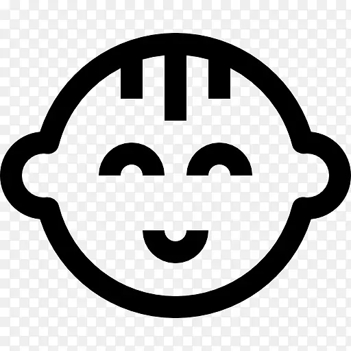 电脑图标笑脸儿童图标设计剪贴画-笑脸