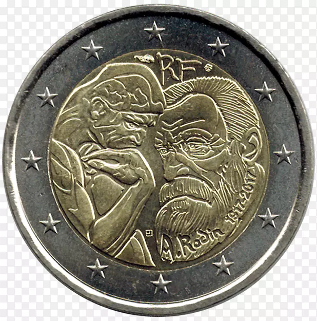 法国2欧元纪念币-硬币