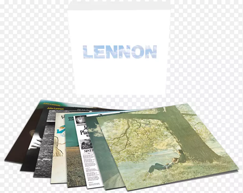 留声机唱片盒设置约翰列侬签名框lp记录披头士-迪斯科