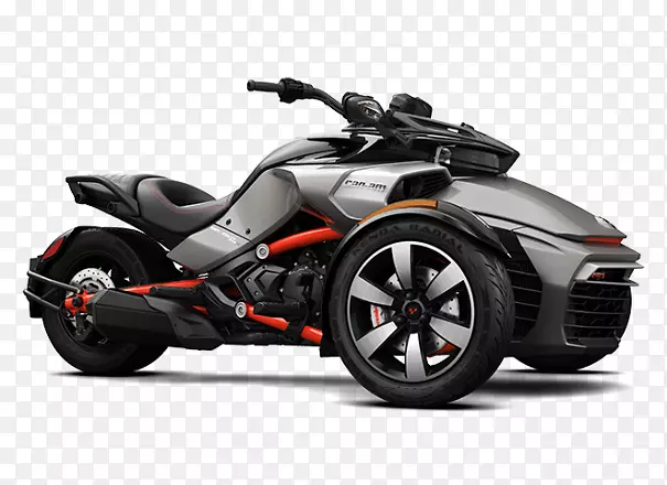 BRP可以-am Spyder跑车可以-am摩托车铃木罐头-am越野-红色和青鱼
